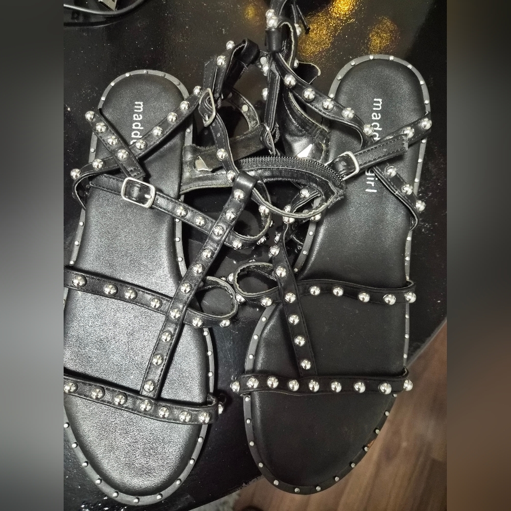 Madden Girl Black Gladiator Sandals